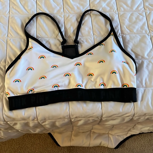PINK Victoria's Secret Other - PINK rainbow 🌈 sports bra.